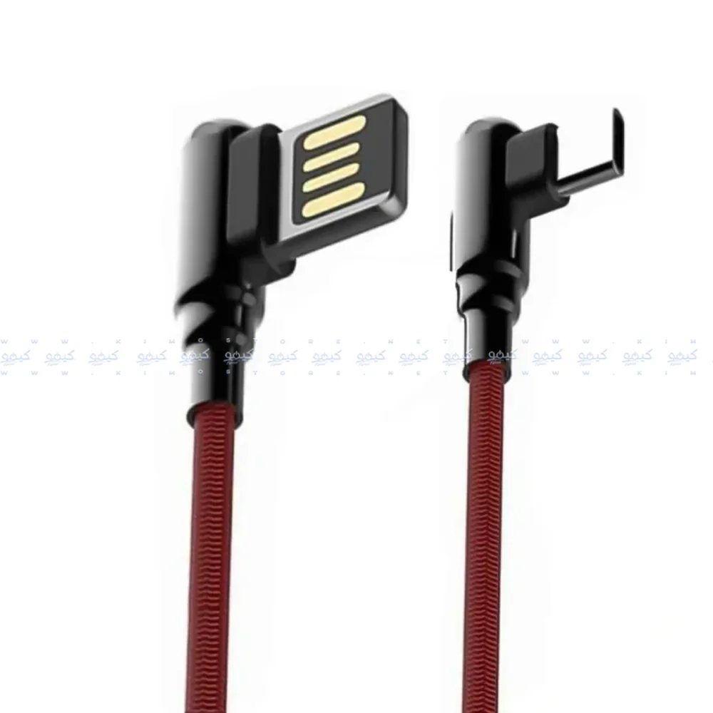 Ldnio LS422 USB To Type-C Cable 90° Angle 2.4A Fast Charging 2m - Image 2
