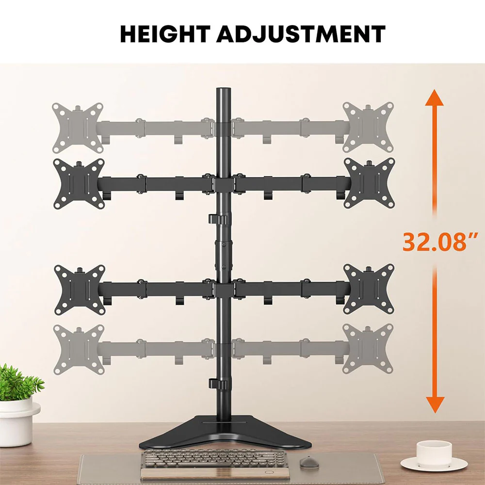 LDT91-T048 Quad Arm Full Motion Monitor Stand - Image 4