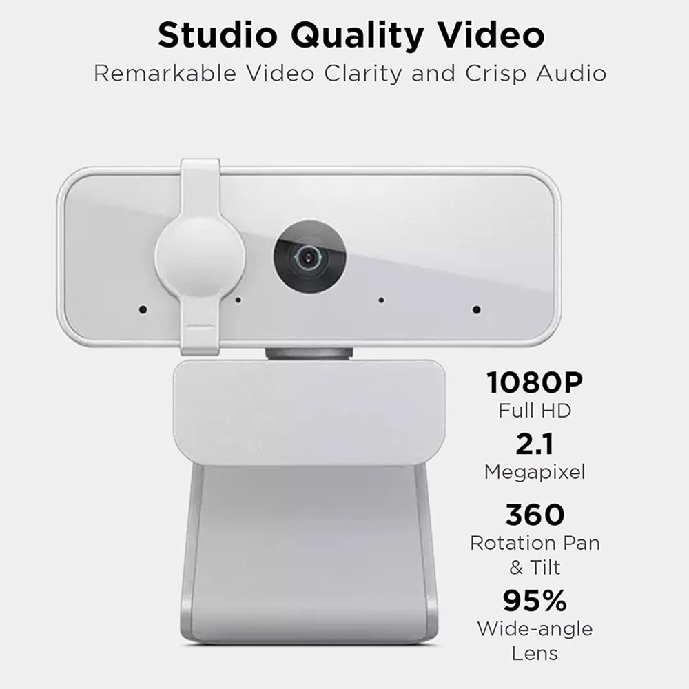 Lenovo 300 FHD Webcam - Cloud Grey - Image 6