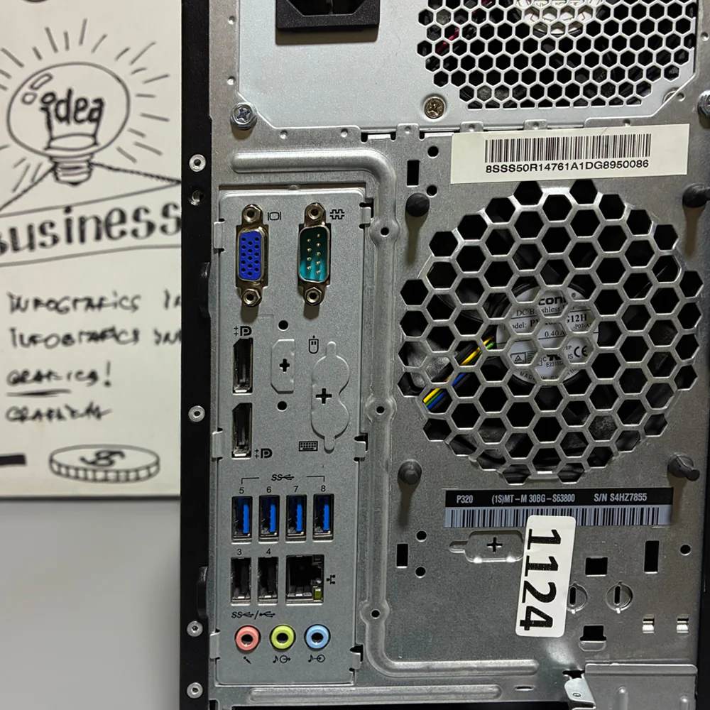 Lenovo ThinkStation P320 Tower PC (Intel Xeon E3-1245 V6 - 8GB DDR4 - No Hard - Intel HD Graphics) Original Used - Image 5
