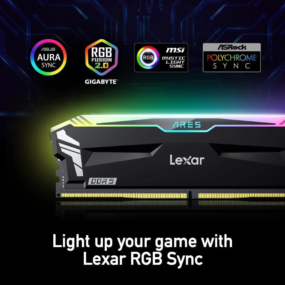 Lexar Ares RGB RAM 32GB (2x 16GB) DDR5 6400MHz - Image 15