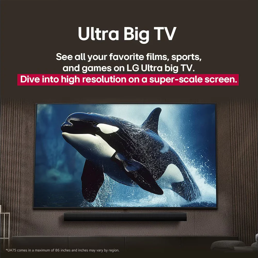 LG UA85 55UA84006LB 55 Inch 4K Smart TV With Built-In Receiver + AI Magic Remote - Image 7