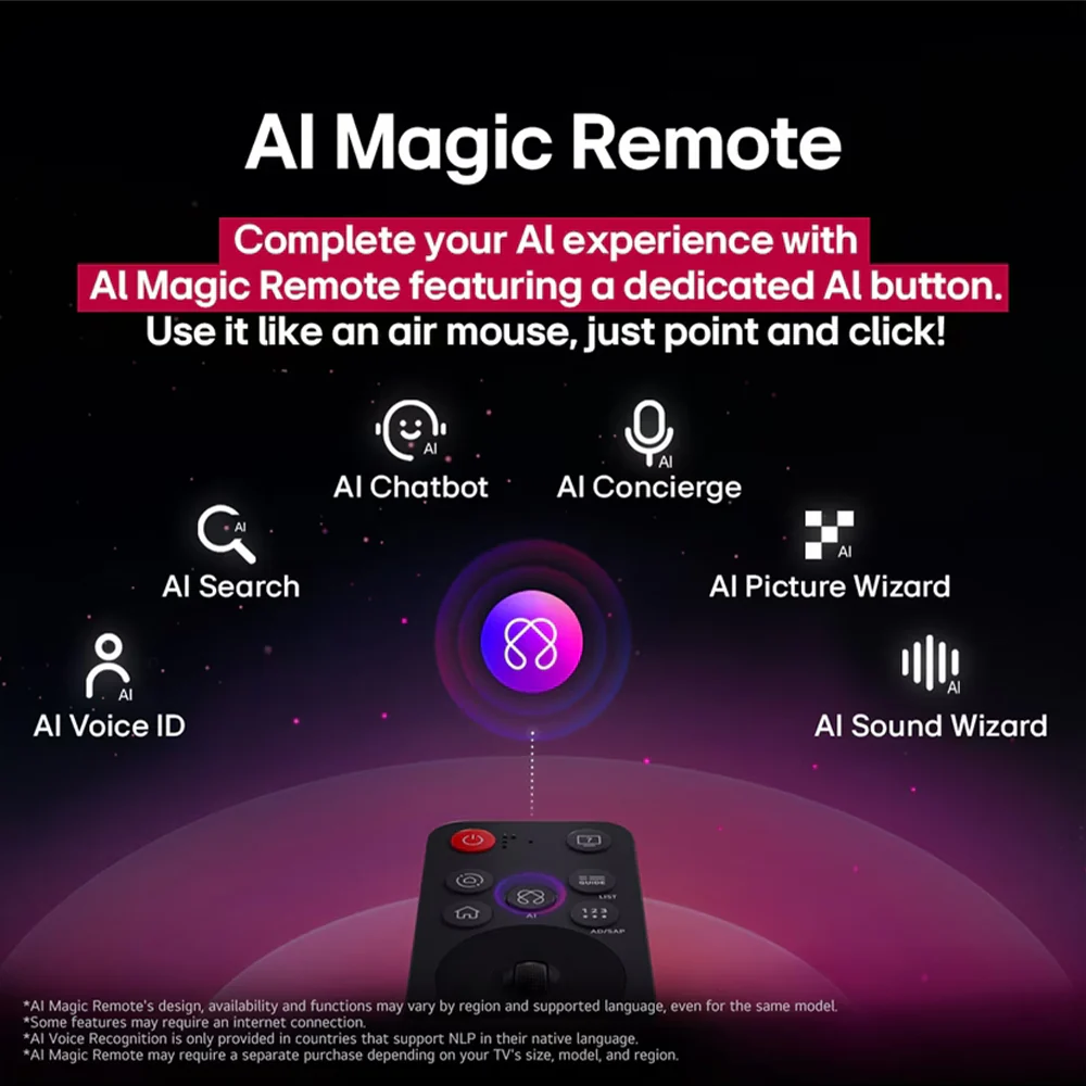 LG UA85 55UA84006LB 55 Inch 4K Smart TV With Built-In Receiver + AI Magic Remote - Image 9