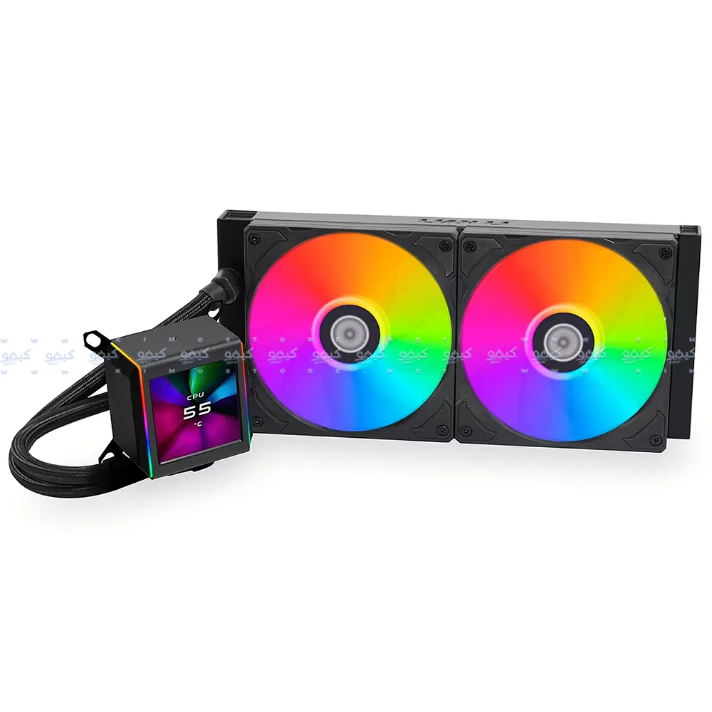Lian Li Galahad II LCD 280mm ARGB AIO CPU Liquid Cooler - Black - Image 2