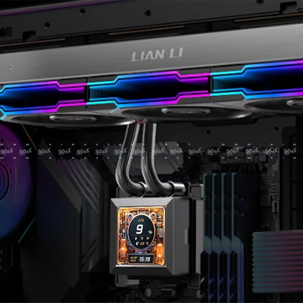 Lian Li Hydroshift LCD 360S 360mm AIO CPU Liquid Cooler - Black - Image 4
