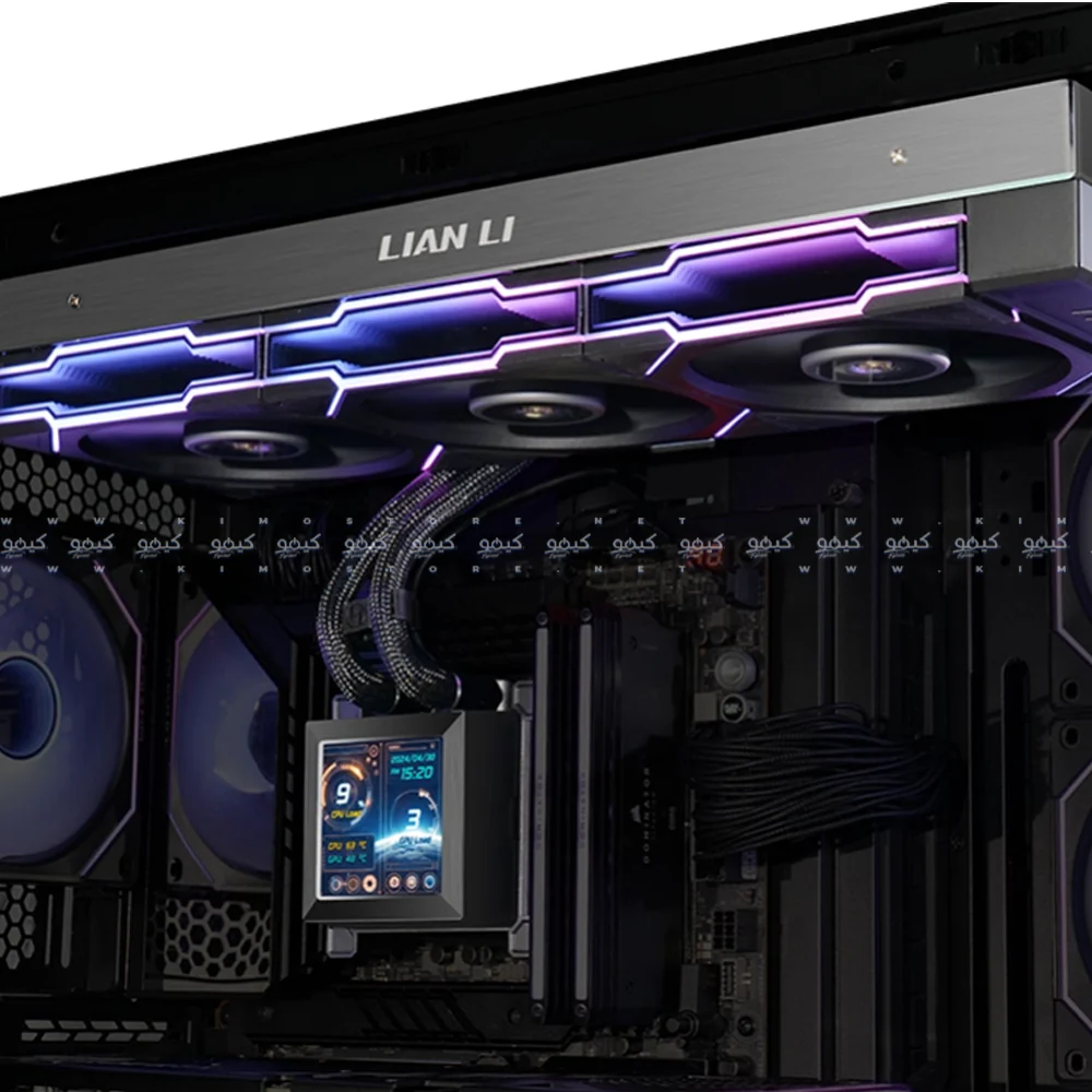 Lian Li Hydroshift LCD 360S 360mm AIO CPU Liquid Cooler - Black - Image 5