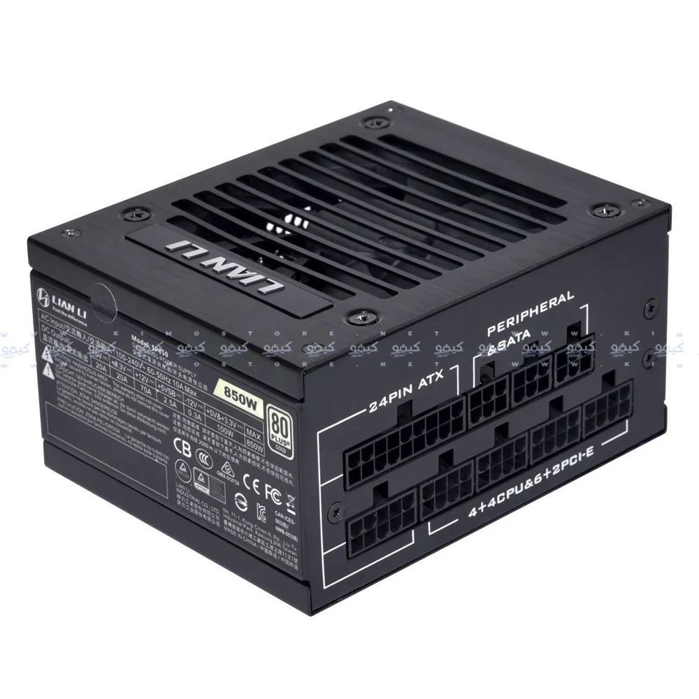 Lian Li SP850 Full Modular 850W 80 PLUS Gold Certified Power Supply - Black - Image 2