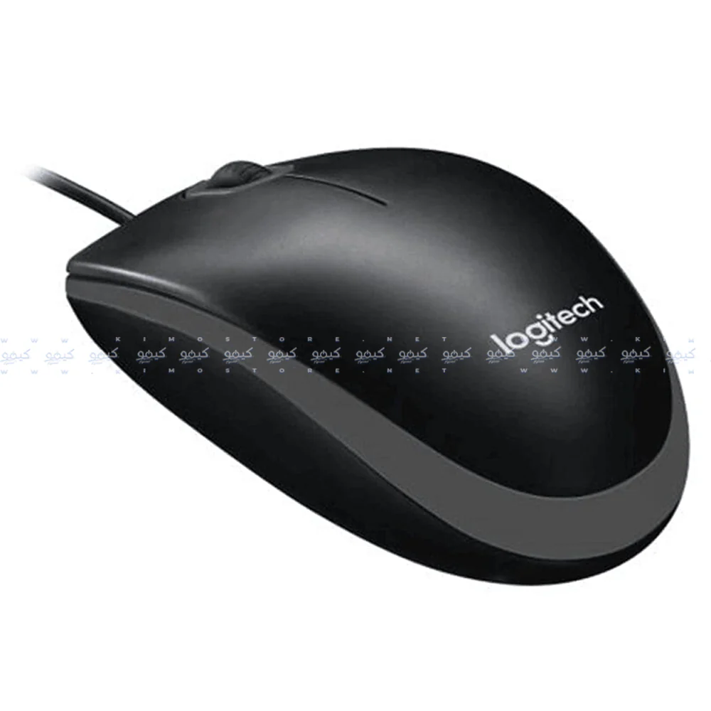 Logitech B100 Wired Mouse 1000Dpi - Black - Image 2