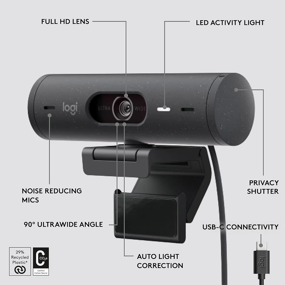 Logitech Brio 500 FHD Webcam - Image 35