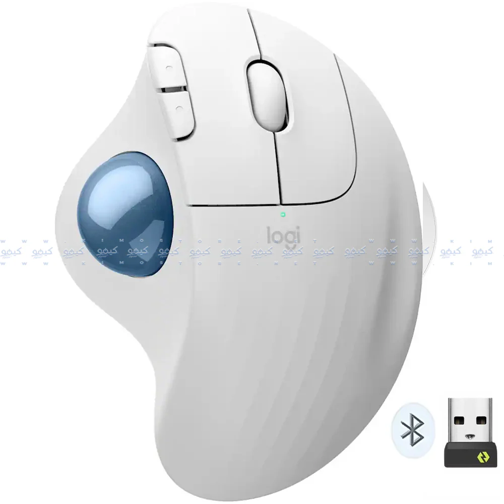 Logitech ERGO M575 Dual Mode Bluetooth Wireless Mouse 2000Dpi - Off White