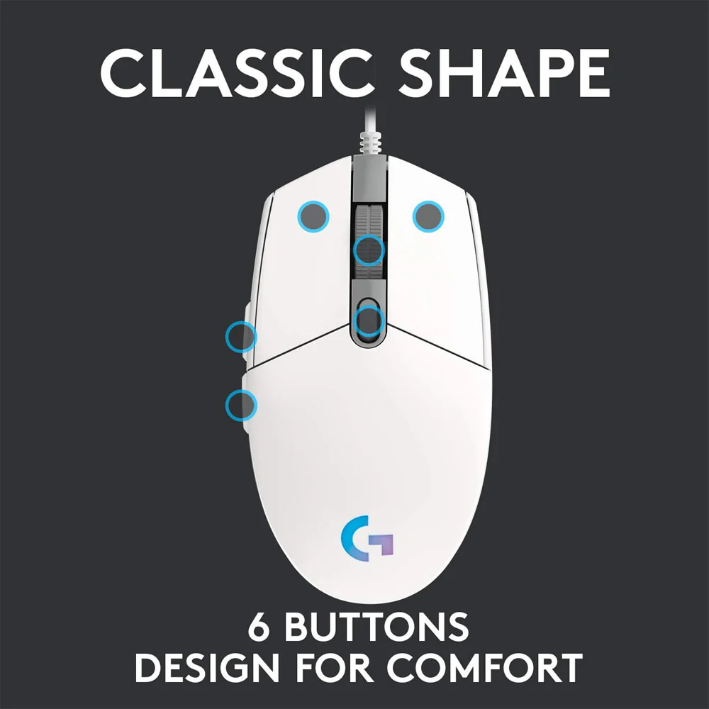 Logitech G102 Lightsync Wired RGB Gaming Mouse 8000Dpi - Image 13