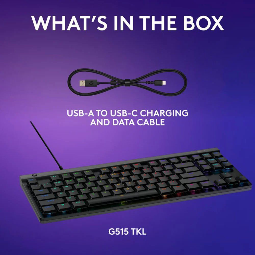 Logitech G515 TKL Wired Gaming Keyboard English & Arabic - Image 6