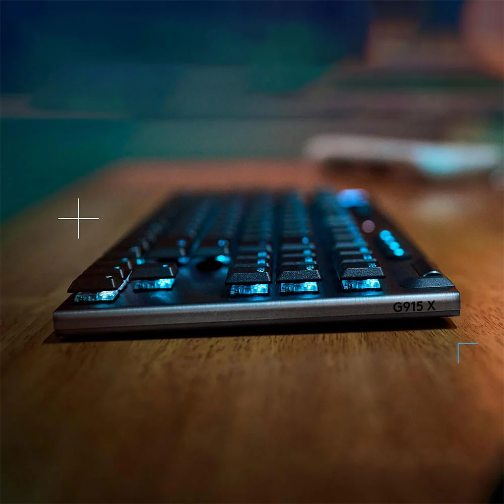 Logitech G915 X Lightspeed TKL Tactile Switch Triple Mode Bluetooth Wireless & Wired RGB Gaming Keyboard English - Black - Image 9