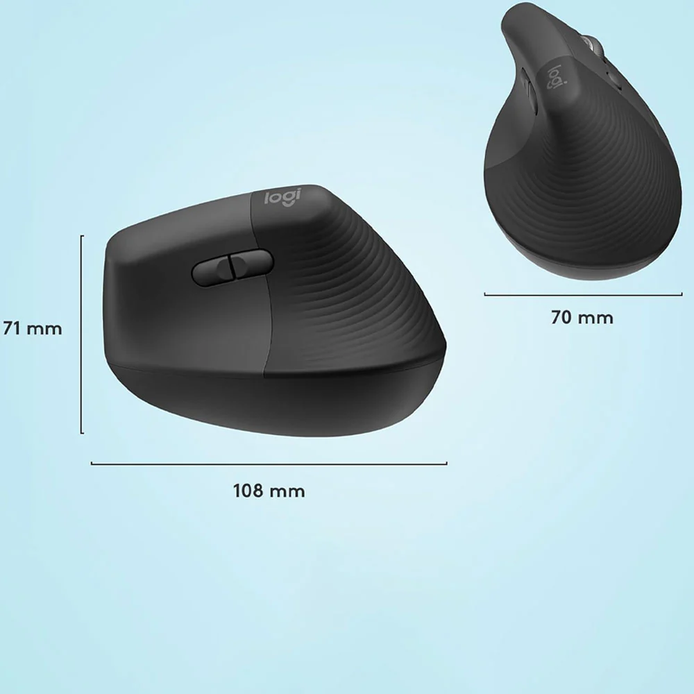 Logitech Lift Vertical Ergonomic Dual Mode Bluetooth Wireless Mouse 4000Dpi - Image 22