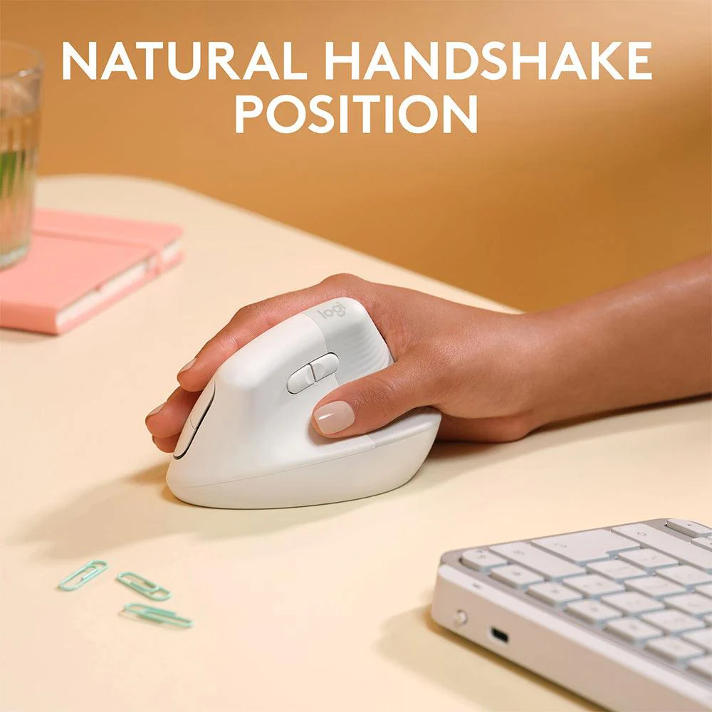Logitech Lift Vertical Ergonomic Dual Mode Bluetooth Wireless Mouse 4000Dpi - Image 23