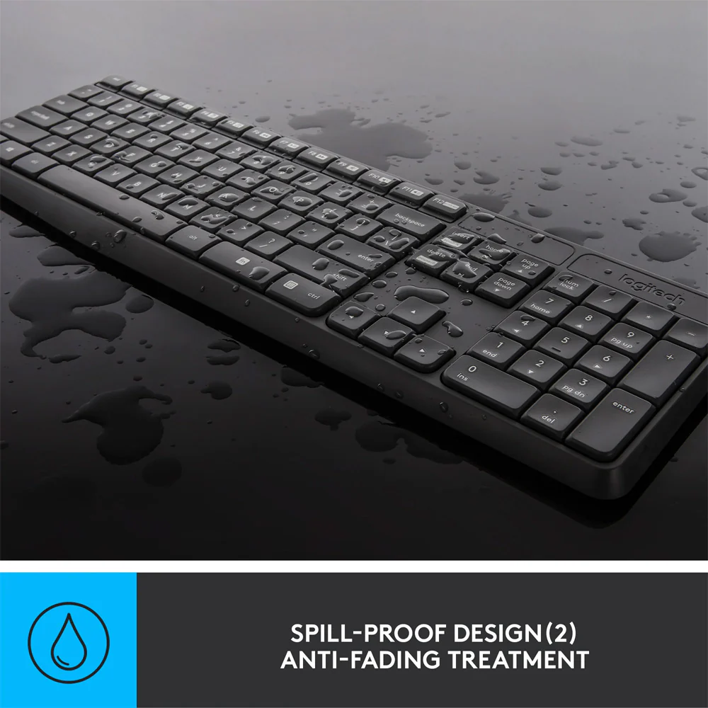 Logitech MK235 Wireless Keyboard + Mouse Combo English & Arabic - Image 10