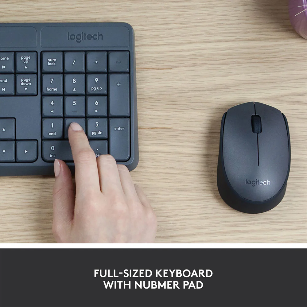 Logitech MK235 Wireless Keyboard + Mouse Combo English & Arabic - Image 14