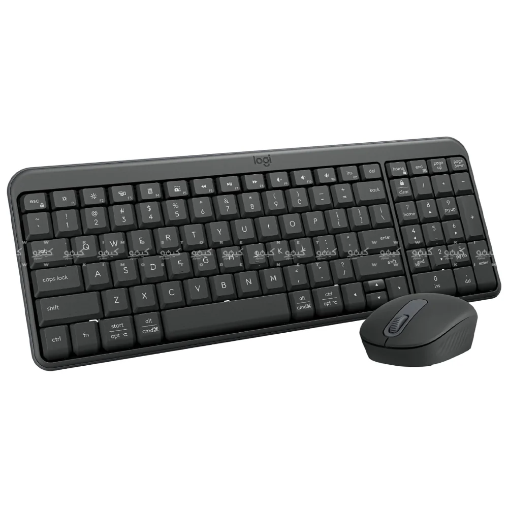 Logitech MK250 Combo Dual Mode Bluetooth Wireless Keyboard + Mouse English & Arabic - Graphite - Image 4