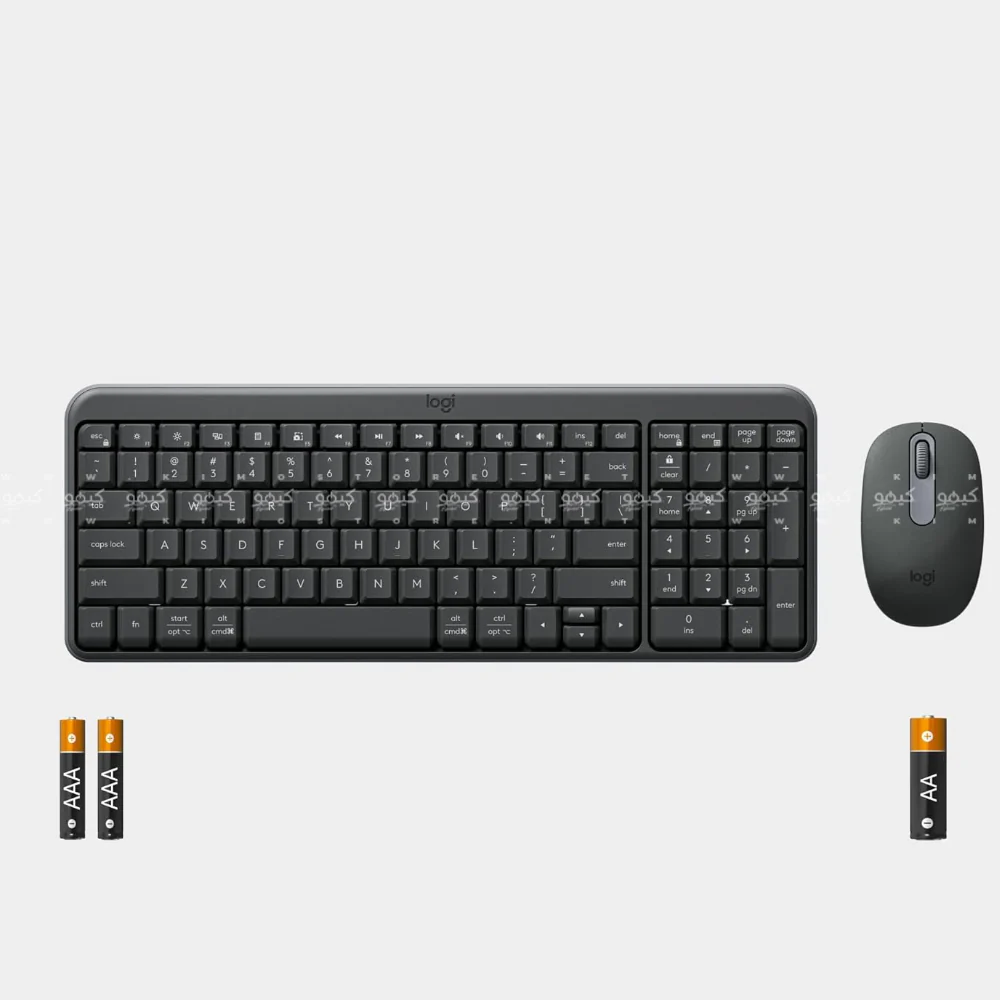 Logitech MK250 Combo Dual Mode Bluetooth Wireless Keyboard + Mouse English & Arabic - Graphite - Image 5