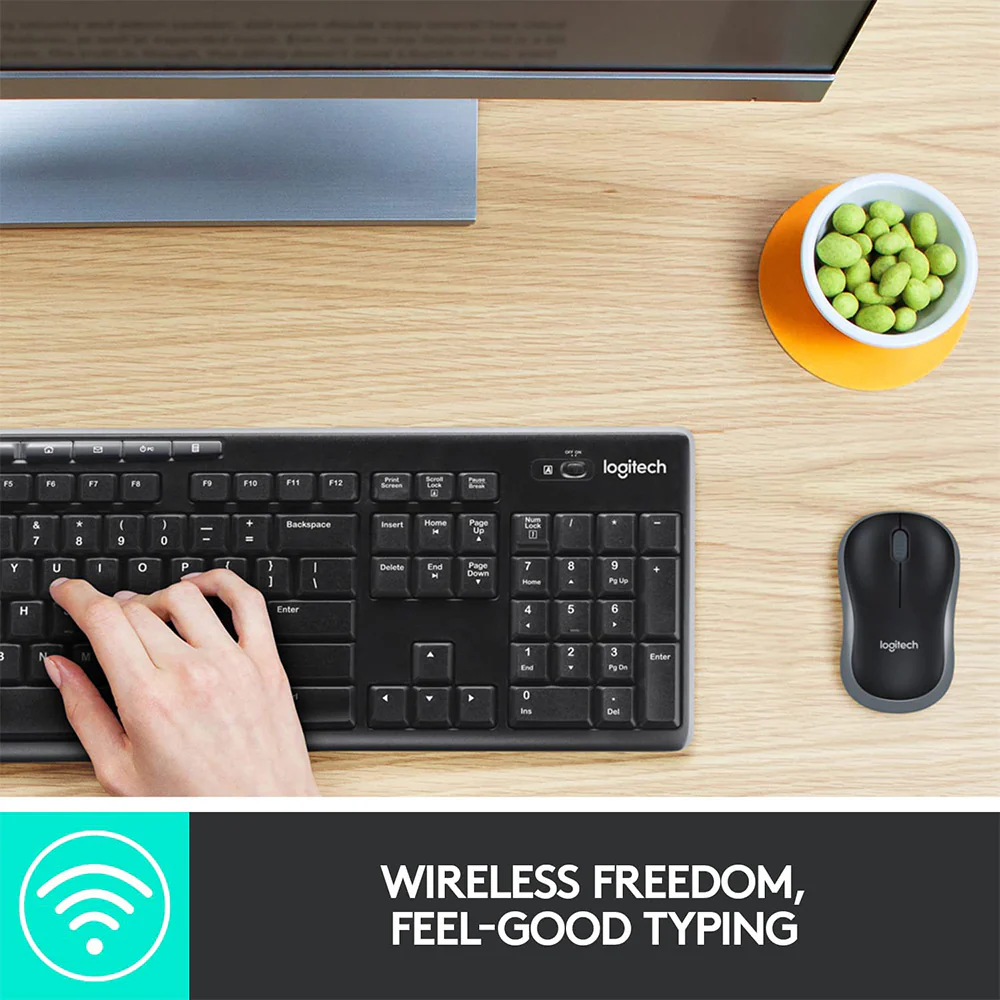 Logitech MK270 Wireless Keyboard + Mouse Combo English & Arabic - Image 9