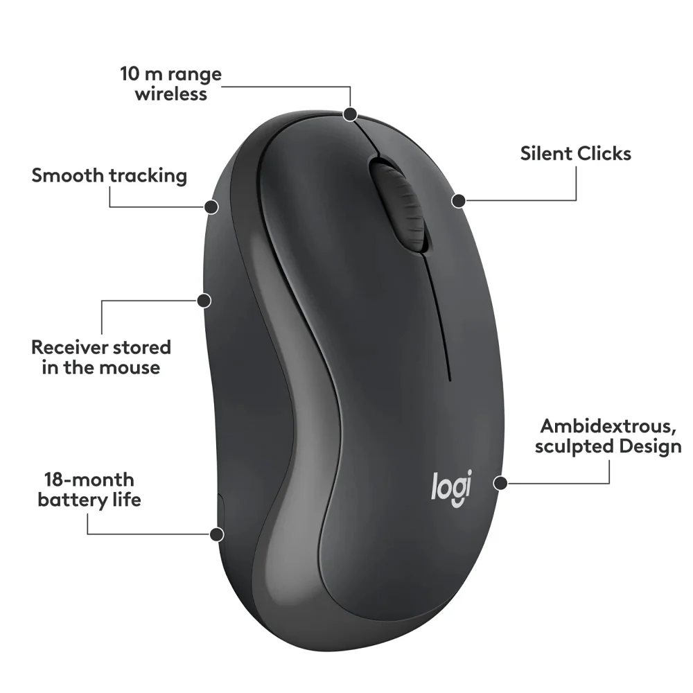 Logitech MK295 Wireless Keyboard + Mouse Combo English & Arabic - Image 10