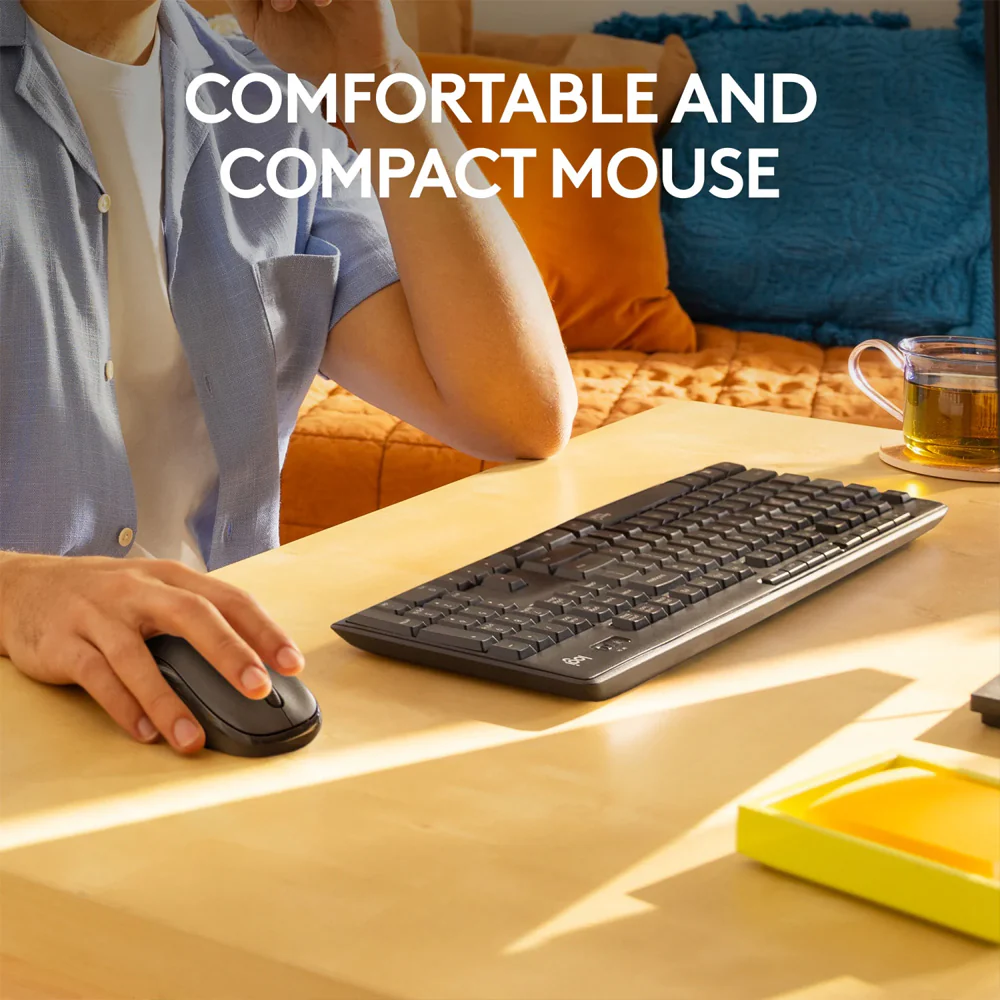 Logitech MK295 Wireless Keyboard + Mouse Combo English & Arabic - Image 11
