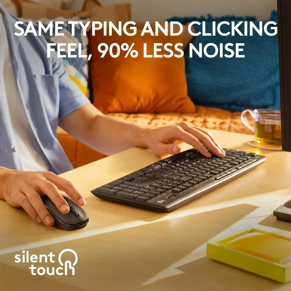 Logitech MK295 Wireless Keyboard + Mouse Combo English & Arabic - Image 12
