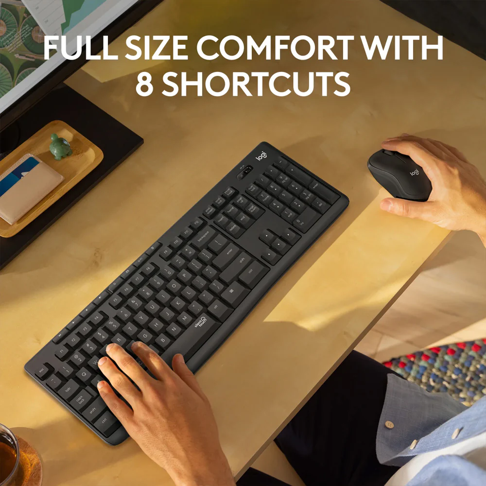 Logitech MK295 Wireless Keyboard + Mouse Combo English & Arabic - Image 9