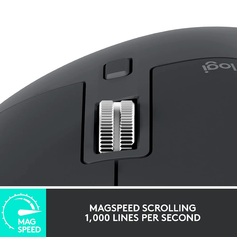 Logitech Mx Master 3S Bluetooth Edition Mouse 8000Dpi - Graphite - Image 6