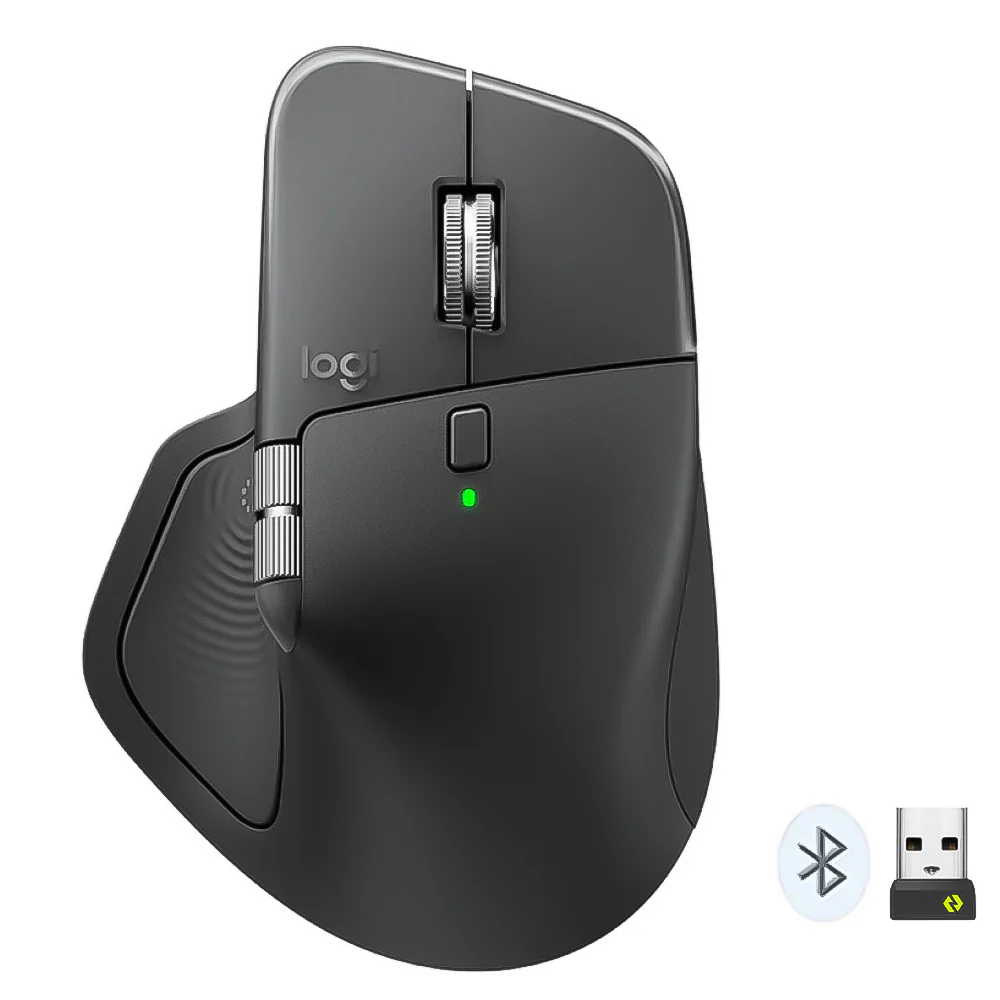 Logitech Mx Master 4 Dual Mode Bluetooth Wireless Mouse 8000Dpi - Black
