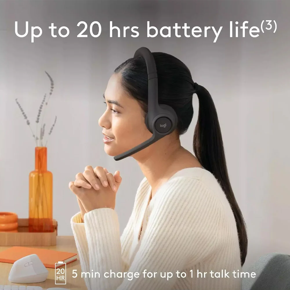 Logitech Zone 300 Bluetooth Wireless Headset With Noise-Cancelling Mic - Image 15