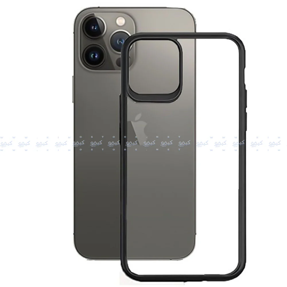 Magic Mask Phone Silicone Transparent Cover iPhone 13 Pro Max - Black - Image 2