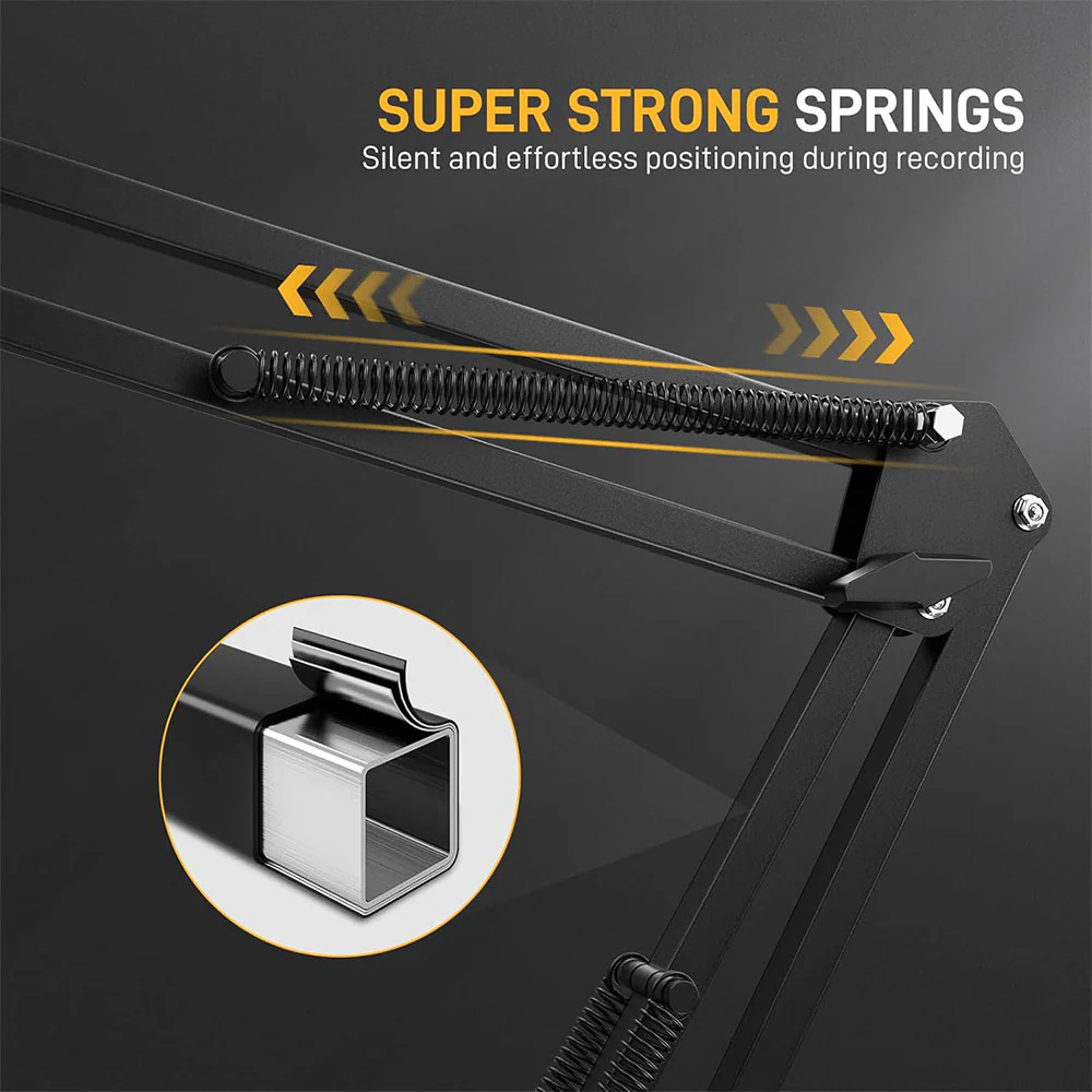 Maono BA20 Microphone Boom Arm Stand - Black - Image 11
