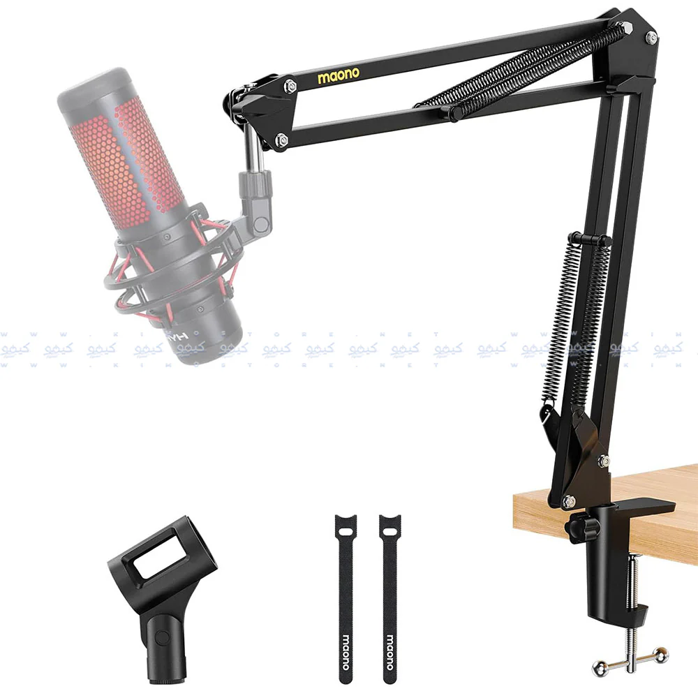 Maono BA20 Microphone Boom Arm Stand - Black - Image 2