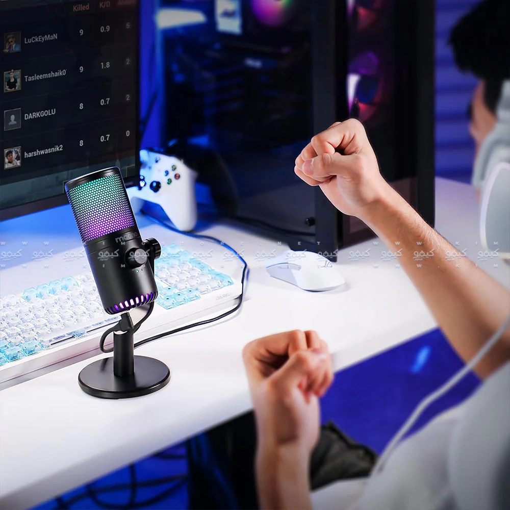 Maono DM30RGB USB Condenser RGB Gaming Wired Microphone Kit - Black - Image 9