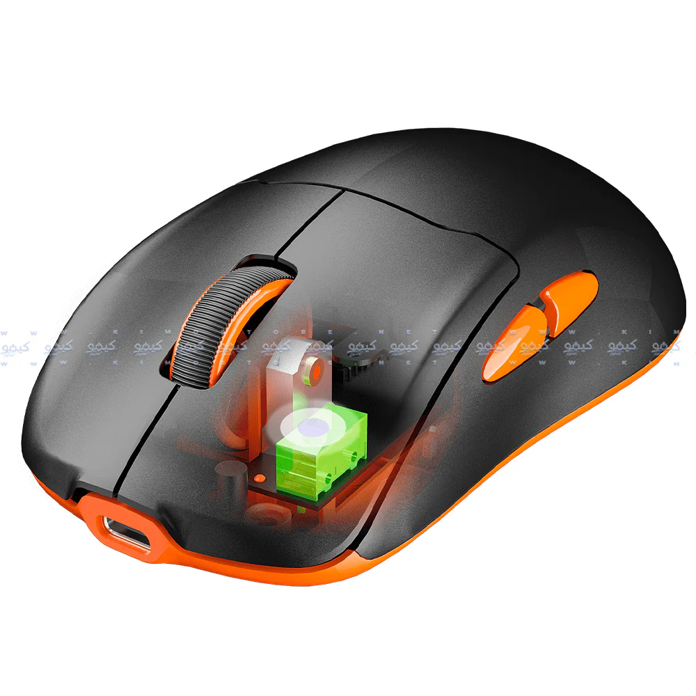 Meetion Air GW39 Triple-Mode Rechargeable Bluetooth Wireless & Wired Mouse 2600DPI With RGB Magnetic Charging Dock - Image 5