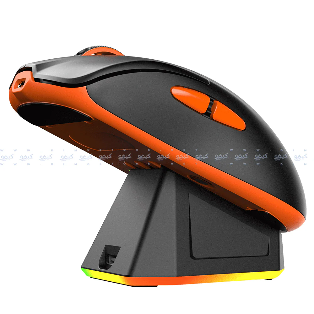 Meetion Air GW39 Triple-Mode Rechargeable Bluetooth Wireless & Wired Mouse 2600DPI With RGB Magnetic Charging Dock - Image 8