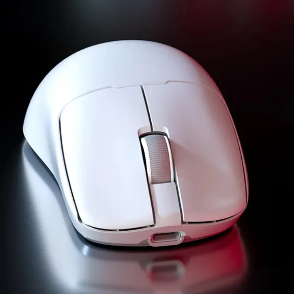 Meetion Air GW40 Pro Triple Mode Rechargeable Bluetooth Wireless & Wired Mouse 2600DPI - White - Image 10