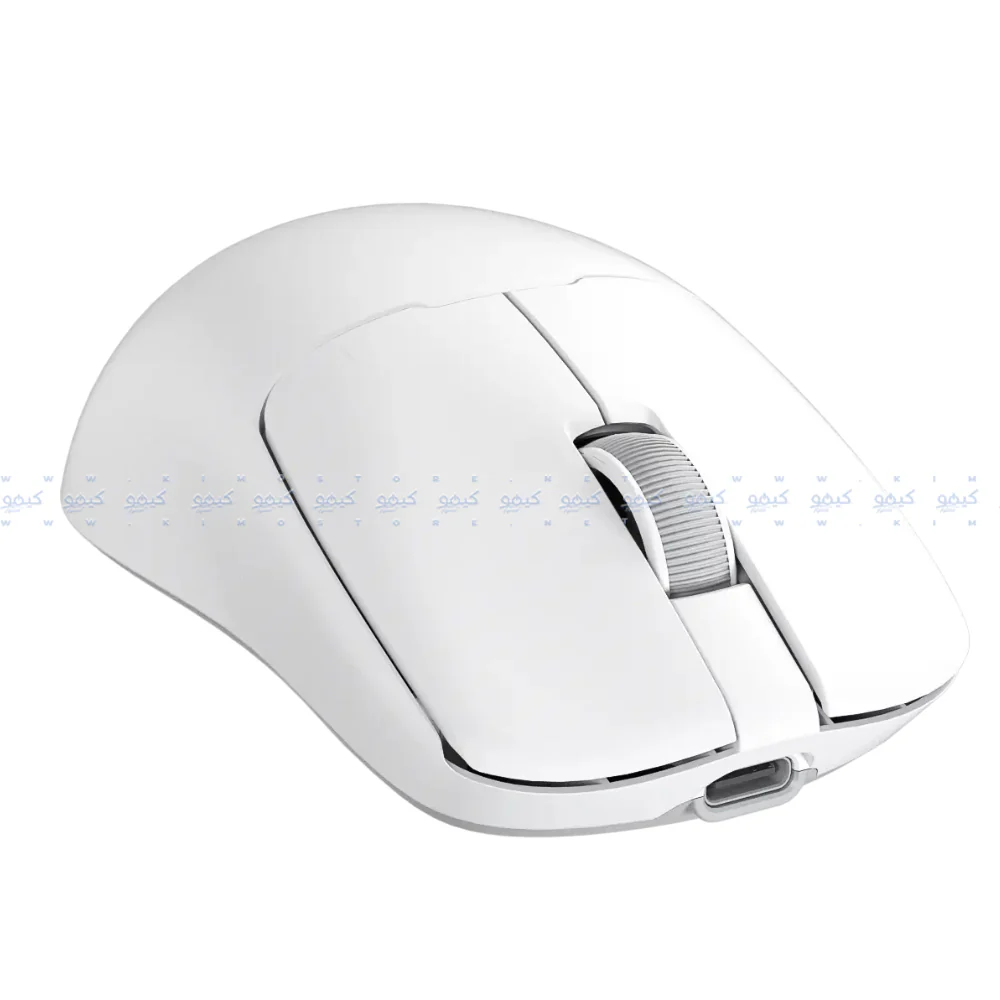 Meetion Air GW40 Pro Triple Mode Rechargeable Bluetooth Wireless & Wired Mouse 2600DPI - White - Image 2