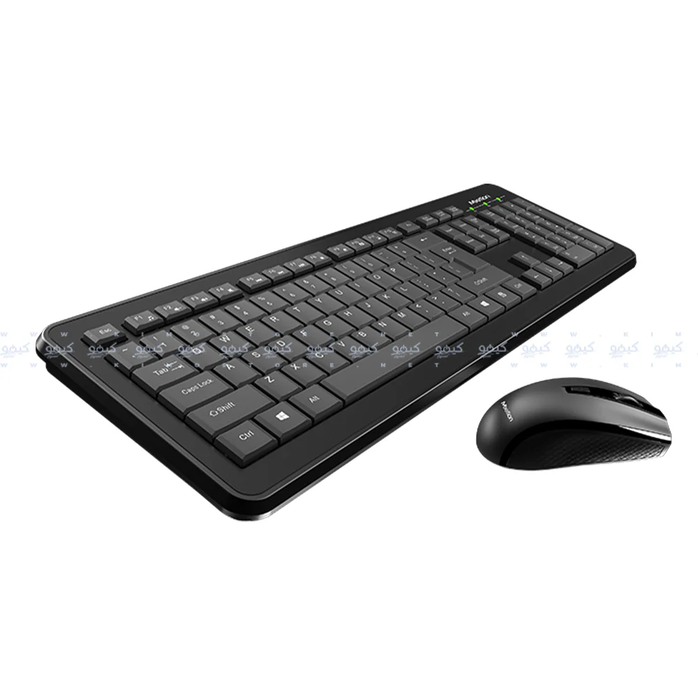 Meetion C4120 Little Wireless Keyboard + Mouse Combo English & Arabic - Black - Image 5