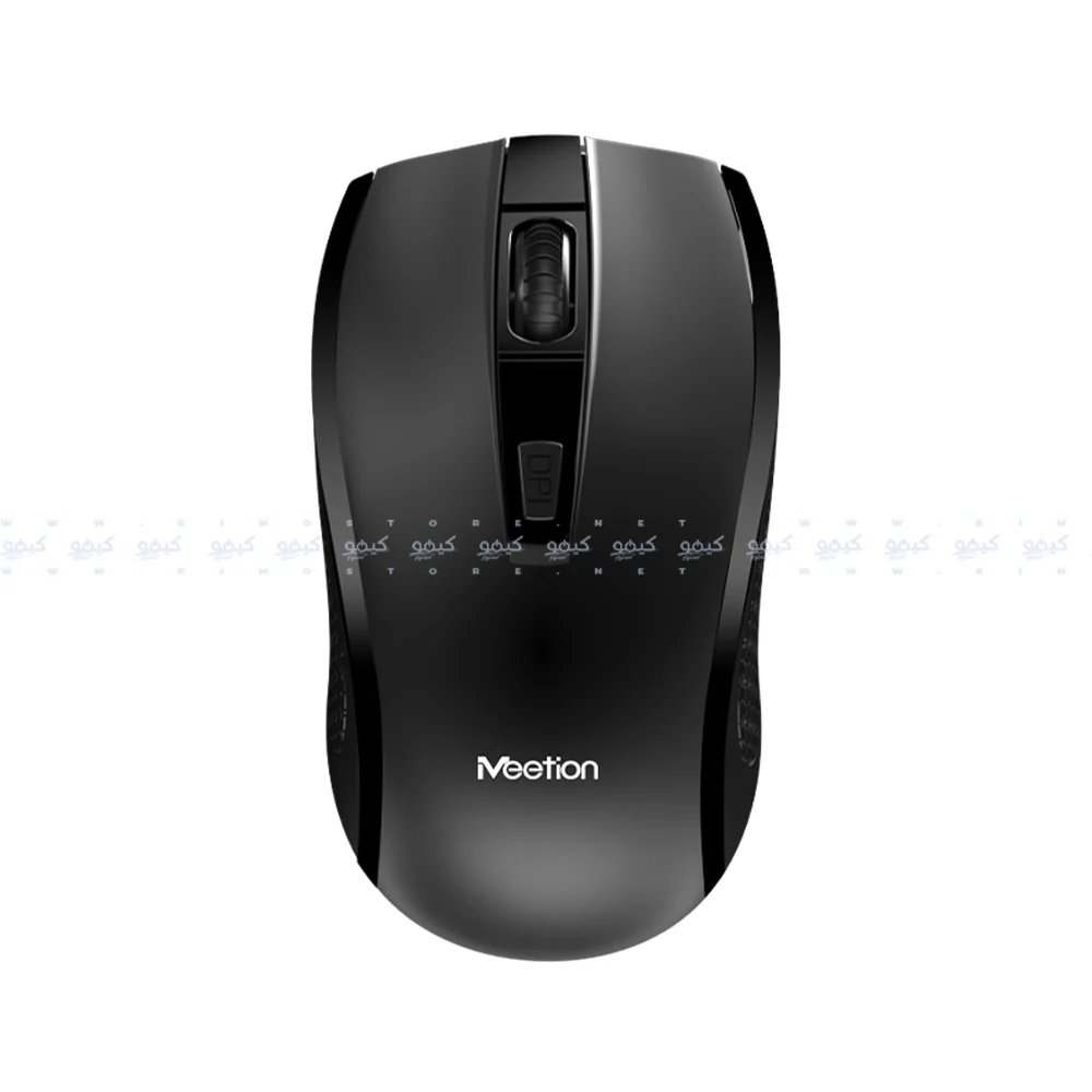 Meetion C4120 Little Wireless Keyboard + Mouse Combo English & Arabic - Black - Image 9