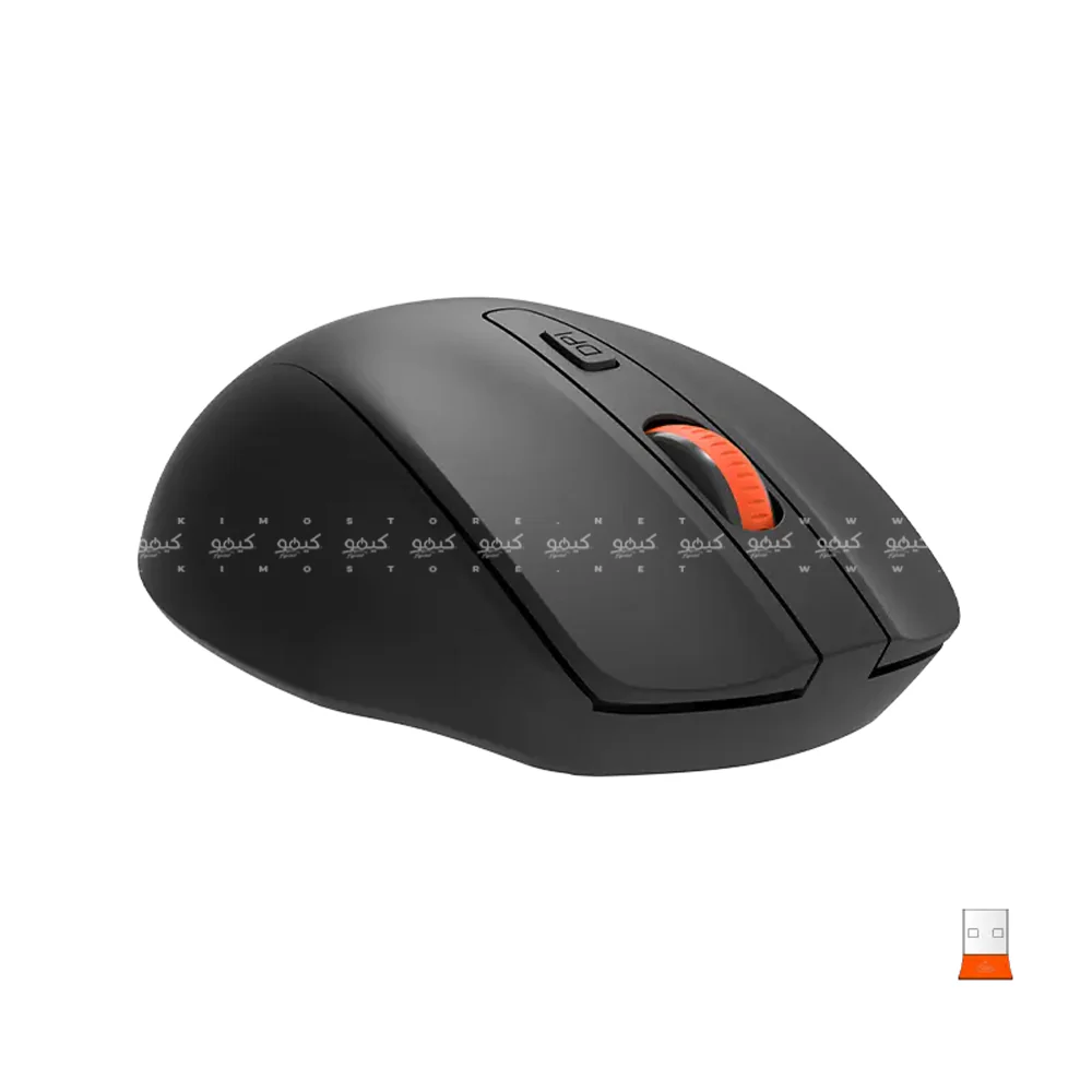 Meetion C4130 Wireless Keyboard + Mouse Combo English & Arabic - Black - Image 7