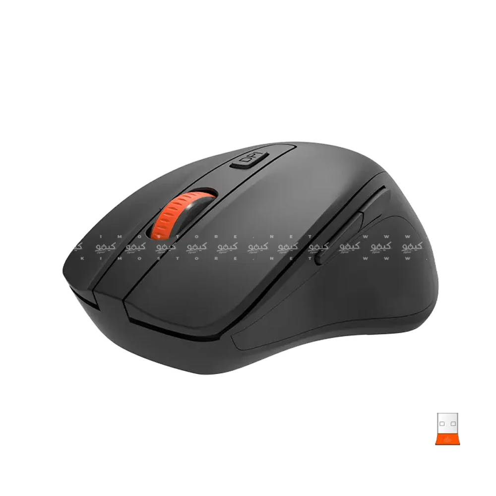 Meetion C4130 Wireless Keyboard + Mouse Combo English & Arabic - Black - Image 8