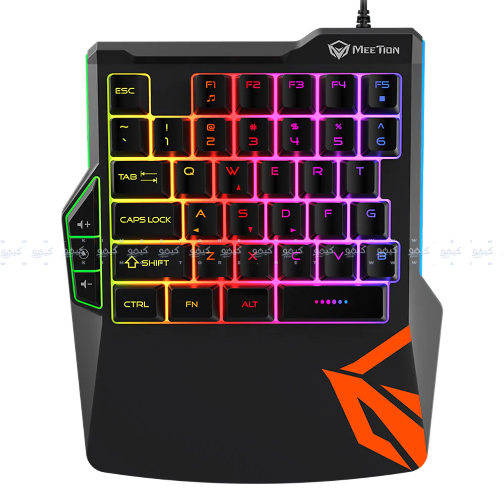 Meetion CO015 4in1 Wired Rainbow Gaming Keypad + Mouse + Mouse Pad + Adapter Combo English & Arabic - Image 2