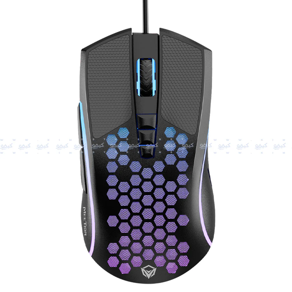 Meetion CO015 4in1 Wired Rainbow Gaming Keypad + Mouse + Mouse Pad + Adapter Combo English & Arabic - Image 5