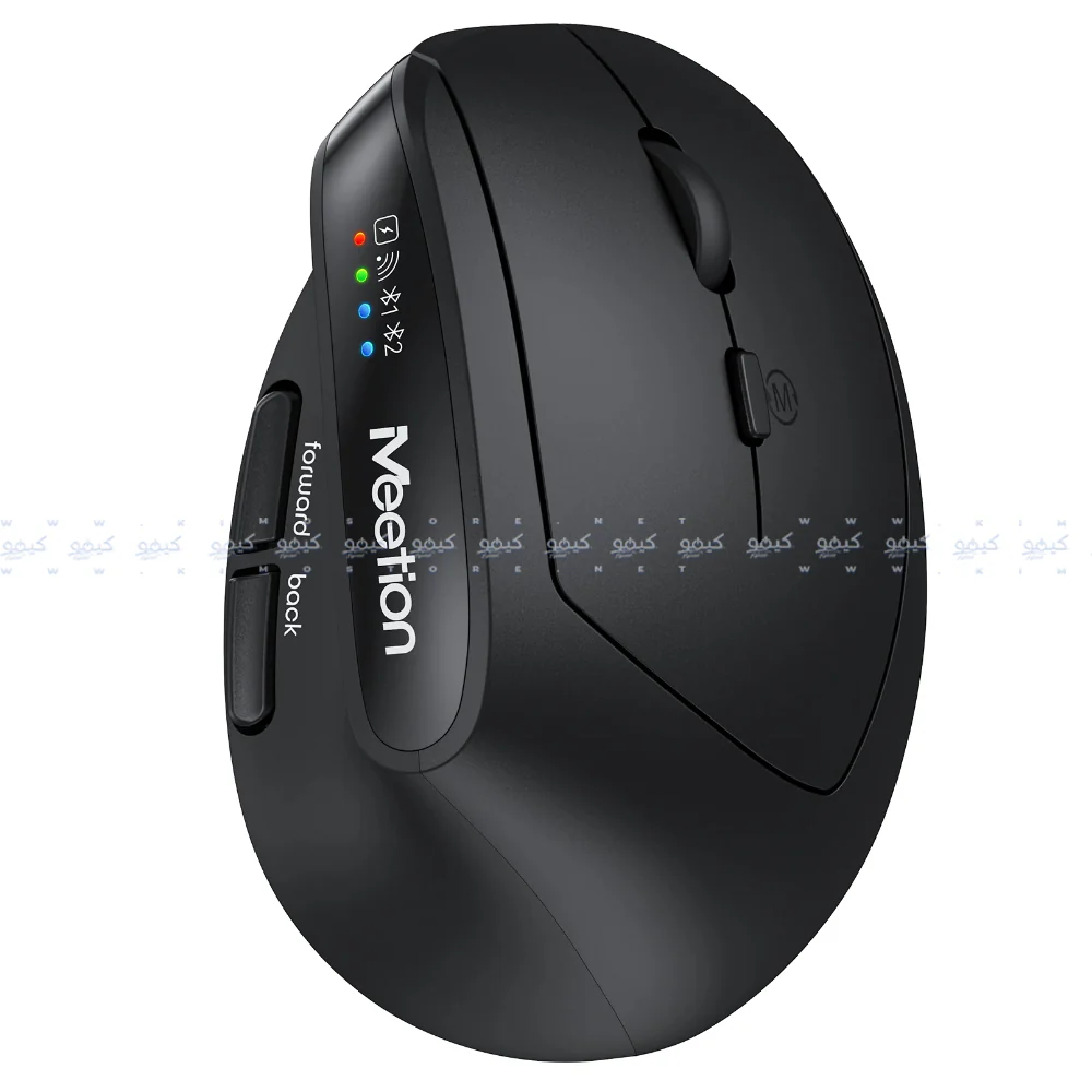 Meetion DirectorC2 Ergonomic Dual Mode Rechargeable Bluetooth Wireless Keyboard + Mouse + Mouse Pad Combo English & Arabic - Image 3