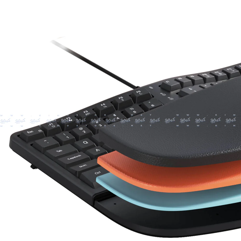 Meetion DirectorC2 Ergonomic Dual Mode Rechargeable Bluetooth Wireless Keyboard + Mouse + Mouse Pad Combo English & Arabic - Image 5