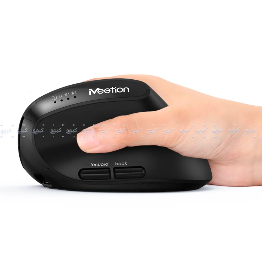 Meetion DirectorC2 Ergonomic Dual Mode Rechargeable Bluetooth Wireless Keyboard + Mouse + Mouse Pad Combo English & Arabic - Image 6