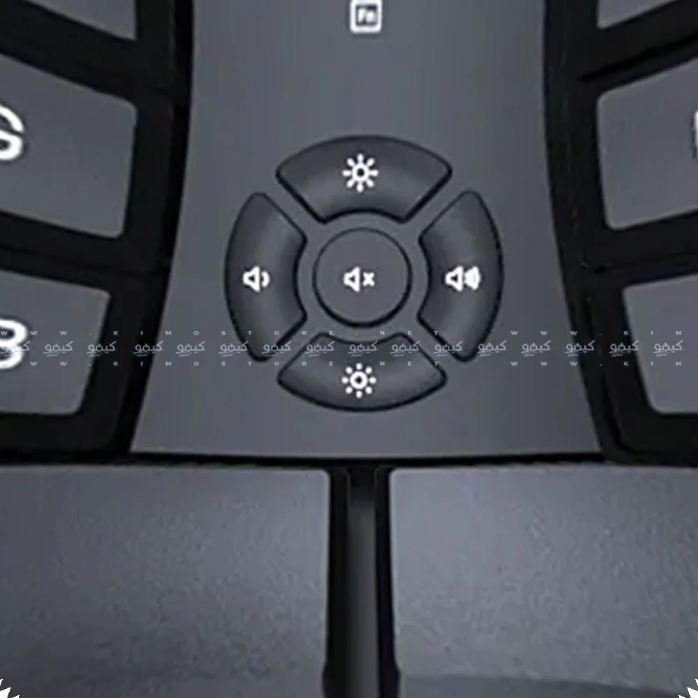 Meetion DirectorW Rechargeable Wireless Keyboard English & Arabic - Black - Image 3