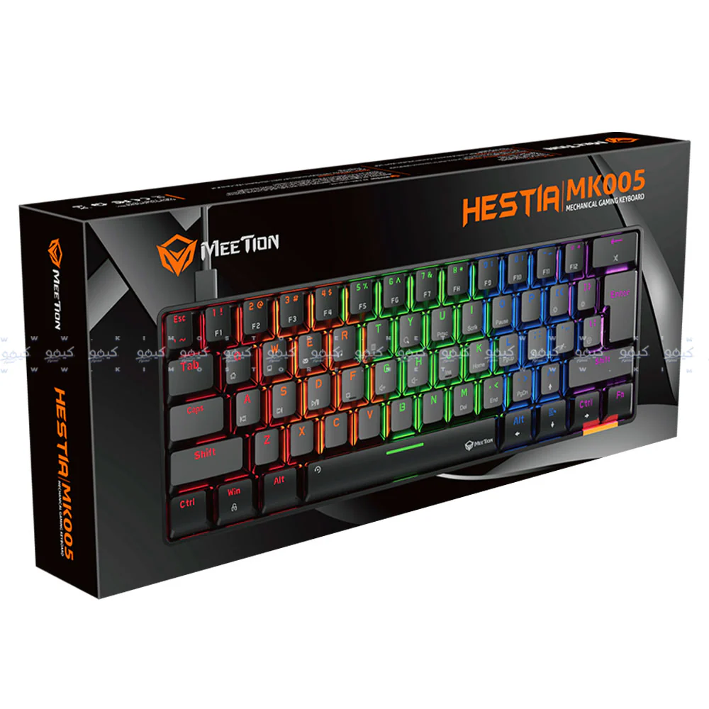 Meetion Hestia MK005 Blue Switch Wired Rainbow Gaming Keyboard English & Arabic - Image 10